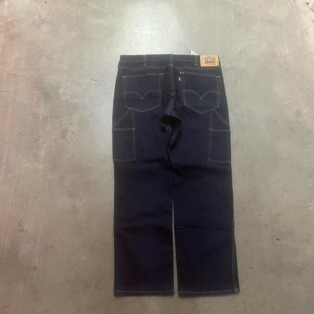 Levi's dark wash men's‎ workwear jeans carpenter loose fit outdoors 36
